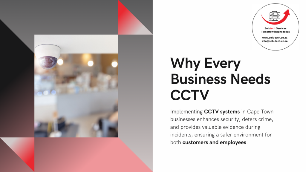 Why Every Business in Cape Town Needs CCTV